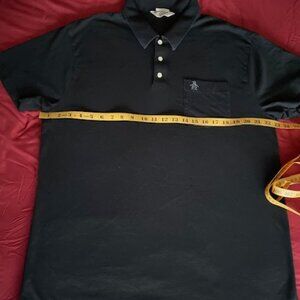 Men's Original Penguin 100% Cotton Black Classic Fit Polo/Top: XXL
